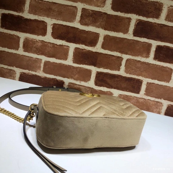 First bag ru matelassé bag Gucci shoulder Marmont GG small 0810
